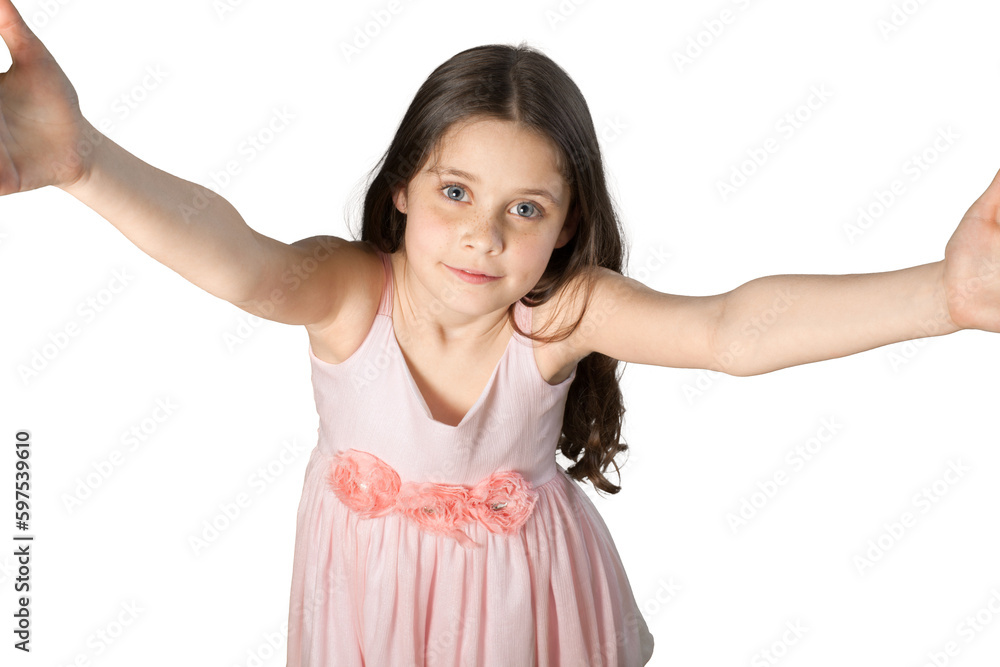 Pure Love concept, a young child pulls his hands to the camera Pure Love concept, a young child pulls his hands to the camera