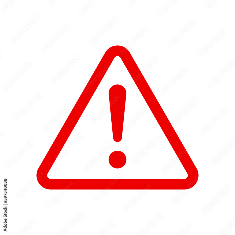 Warning, attention, caution sign Warning, attention, caution sign