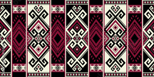 Home flooring decorations ethnic geometric pattern design. Vector aztec Kilim geometric shape seamless pattern. Traditional ethnic pattern use for carpet, rug, mat, tapestry, other textile elements.