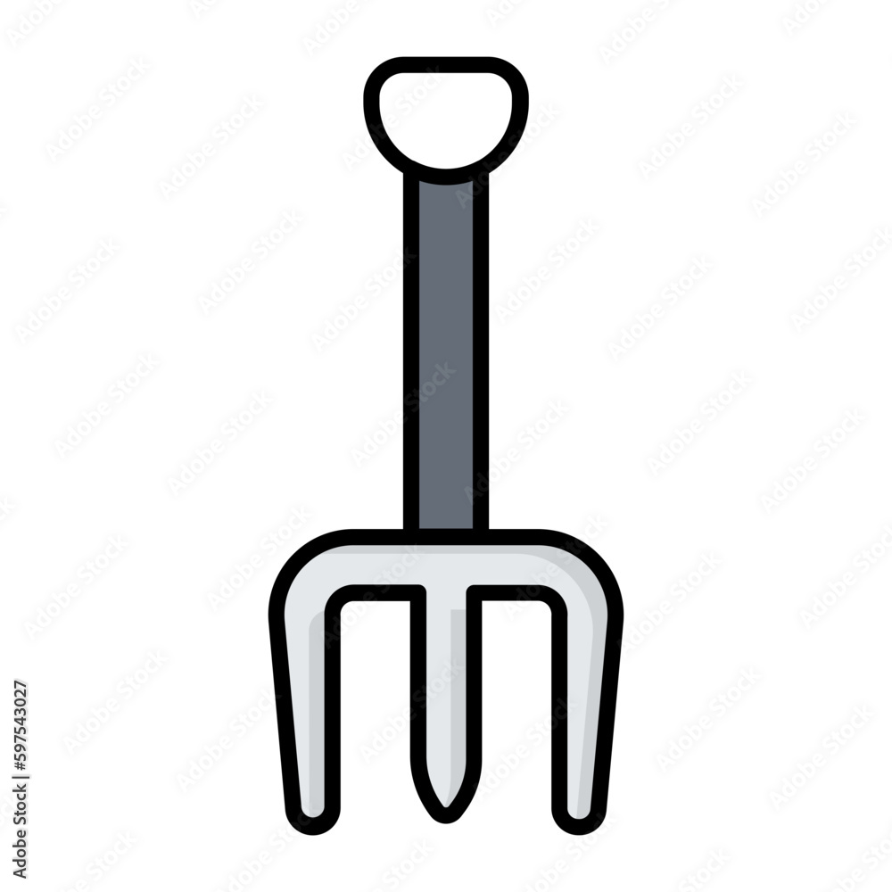 Shovel Line Color Icon Shovel Line Color Icon