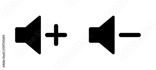 Volume plus and minus icon
