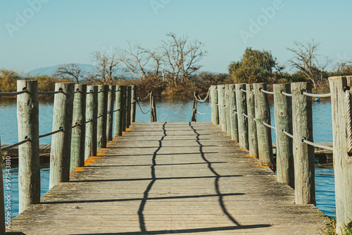 wooden pier in the sea