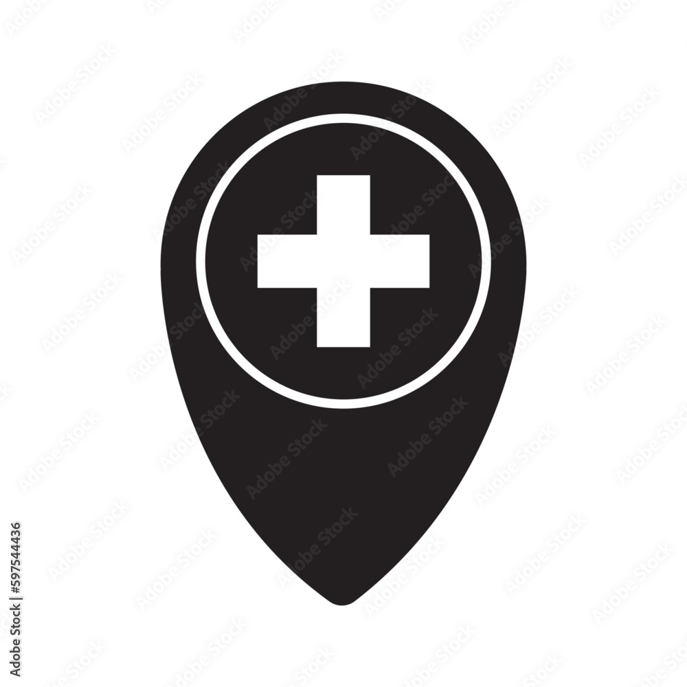 plus point vector glyph colour icon silhouette isolated on plus point vector glyph colour icon silhouette isolated on
