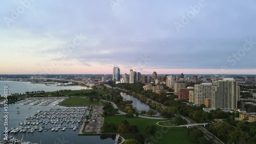 Milwaukee, Wisconsin - Drone Shot photo