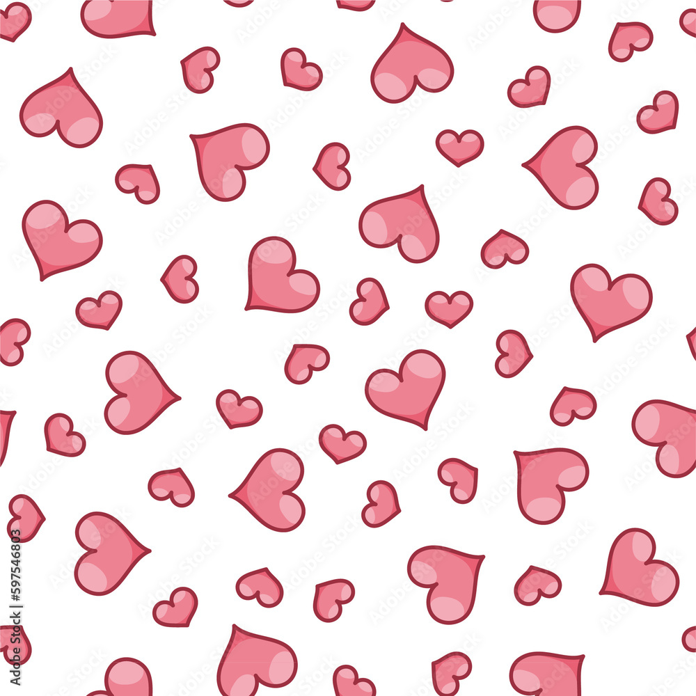 Seamless Hearts Pattern Seamless Hearts Pattern
