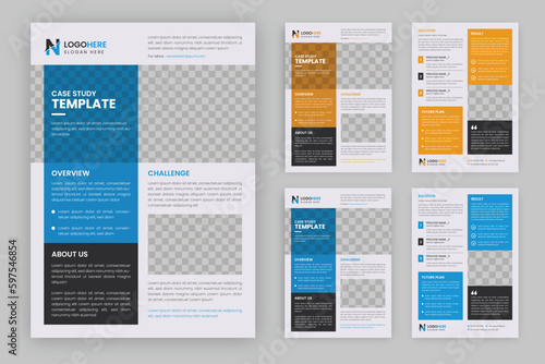 Corporate Case Study Brochure Template Design	