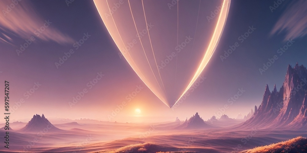 Dreamlike fantasy landscape, generative ai Dreamlike fantasy landscape, generative ai