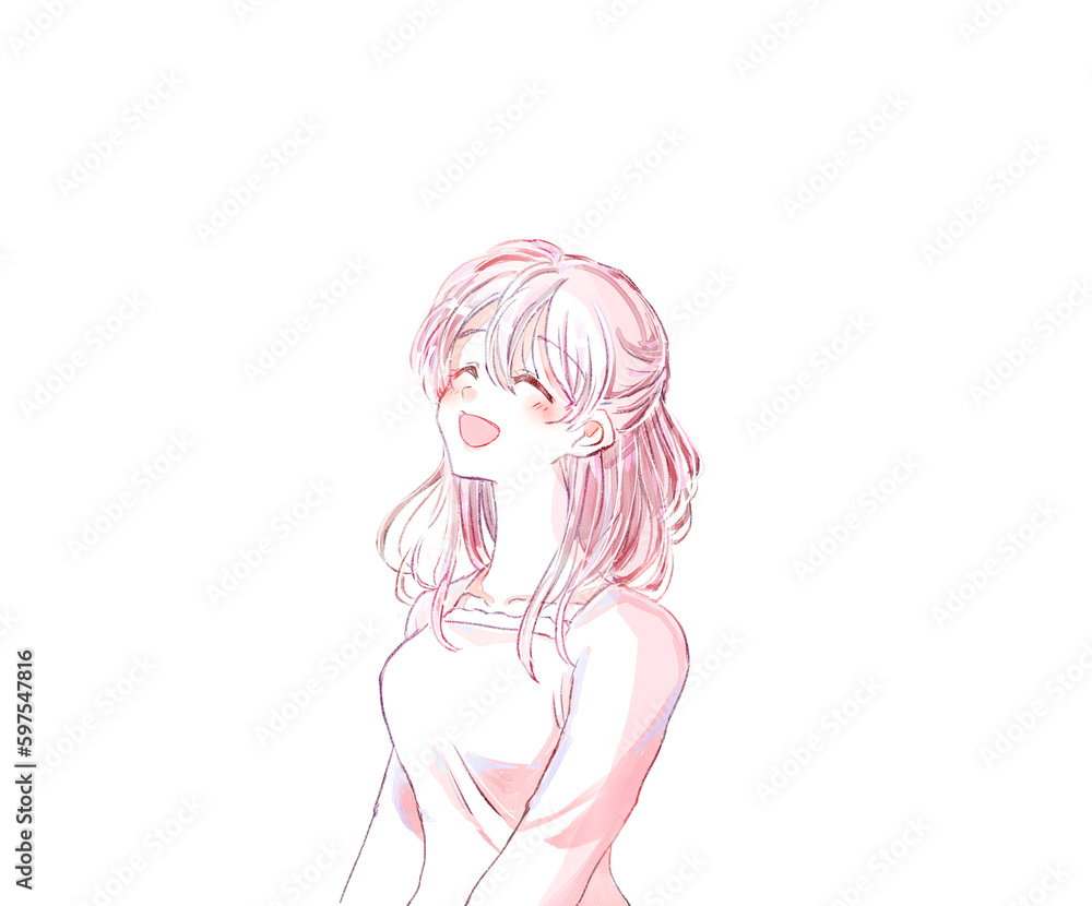 楽しそうな女性 楽しそうな女性