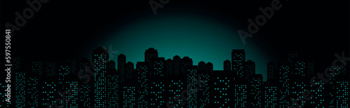 sfondo, skyline,  luci grattacieli, paesaggio urbano