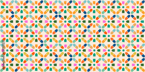 Geometry minimalistic pattern. Abstract vector pattern for web banner, business presentation, branding, fabric, textile.