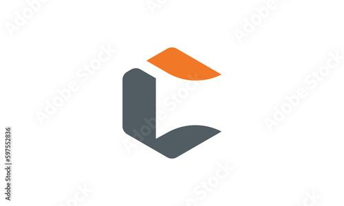 CL Logo. Letter CL logo negative space vector design