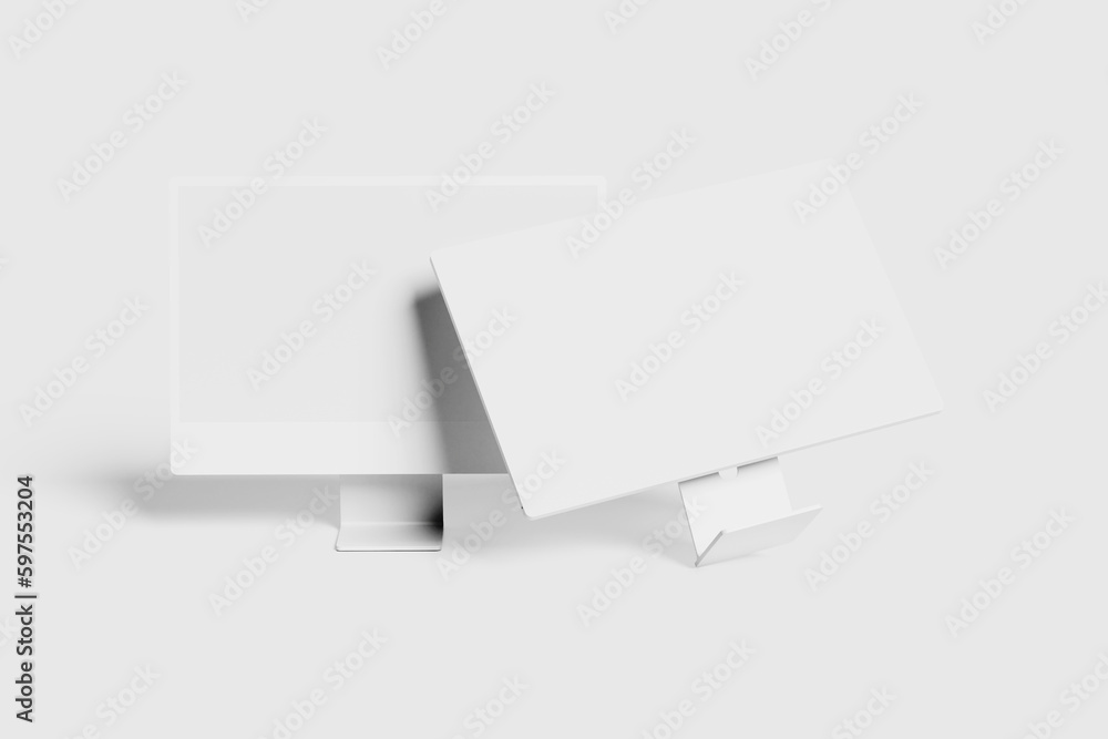 iMac Screen Mockup Stock Illustration Adobe Stock