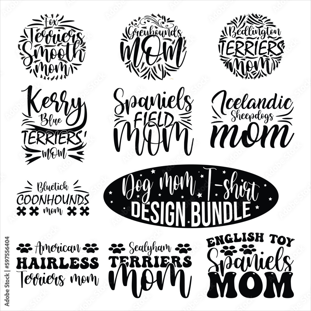 Dog mom Quotes design Sublimation bundle Dog mom Quotes design Sublimation bundle