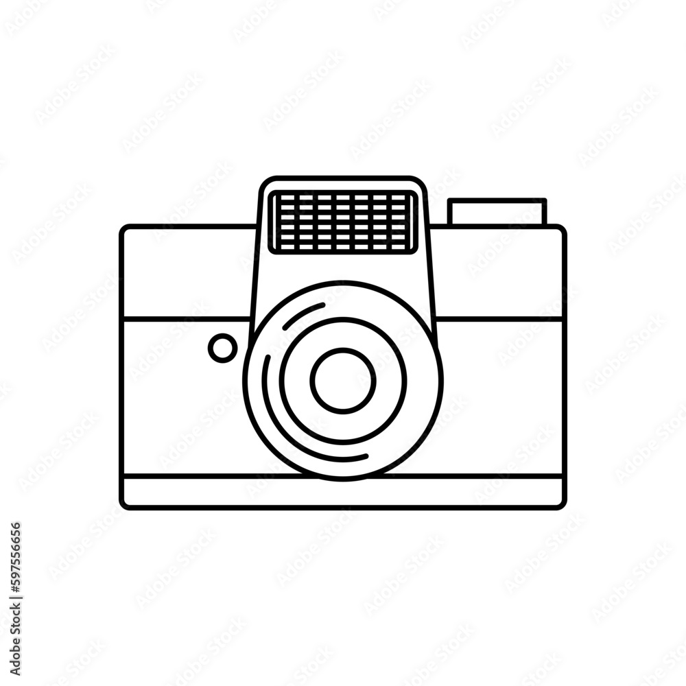 Camera Outline Icon For Logo And More. Camera Outline Icon For Logo And More.
