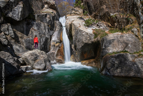 Waterfall of Salt del Moli, La Cerdanya. 