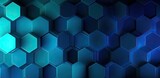 modern abstract background based on hexagons Generative AI