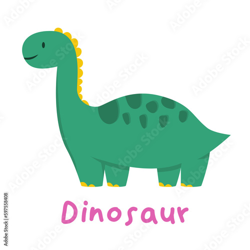 Cute dinosaur cartoon for illustration  clip art and kid