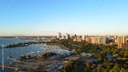 Milwaukee, Wisconsin - Drone Shot