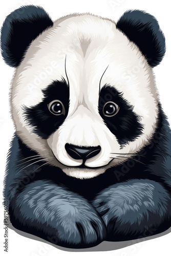 Adorable Baby Panda Illustration - Children's Book Illustration - Generative AI