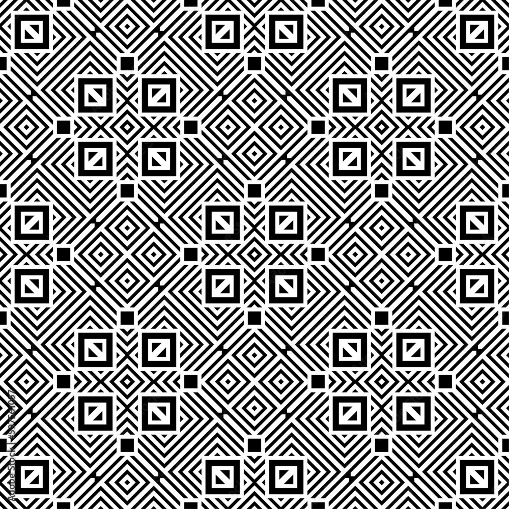 Vector seamless models. Modern stylish texture. Composition from regularly repeating geometrical element. Monochrome, simple. Vector illustrations. Vector seamless models. Modern stylish texture. Composition from regularly repeating geometrical element. Monochrome, simple. Vector illustrations.