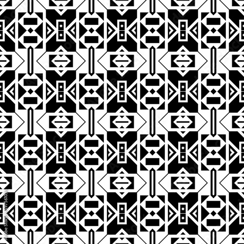 Vector seamless models. Modern stylish texture. Composition from regularly repeating geometrical element. Monochrome, simple. Vector illustrations.