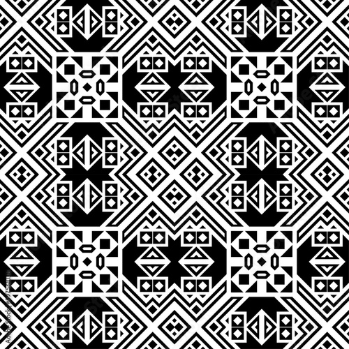 Vector seamless models. Modern stylish texture. Composition from regularly repeating geometrical element. Monochrome, simple. Vector illustrations.