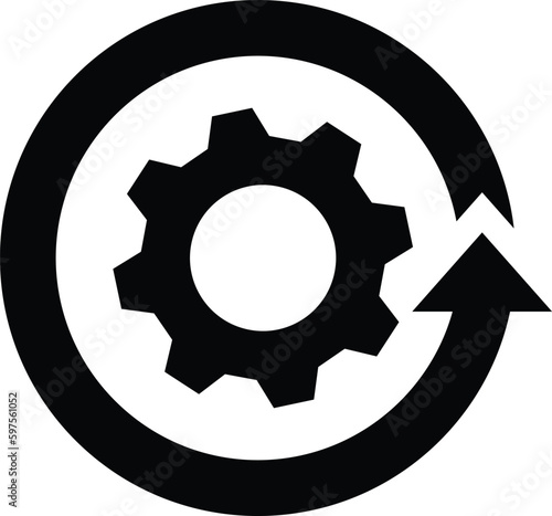 continuous improvement vector icon symbol
