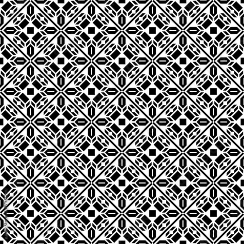 Vector seamless models. Modern stylish texture. Composition from regularly repeating geometrical element. Monochrome, simple. Vector illustrations.