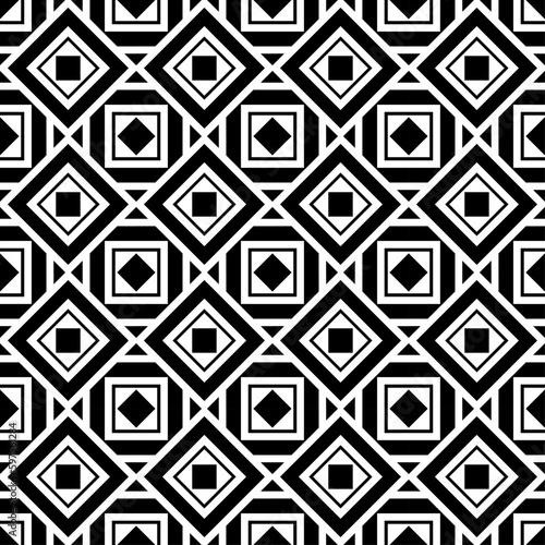 Vector seamless models. Modern stylish texture. Composition from regularly repeating geometrical element. Monochrome, simple. Vector illustrations.
