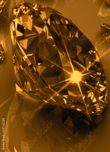 Diamante precioso color oro.