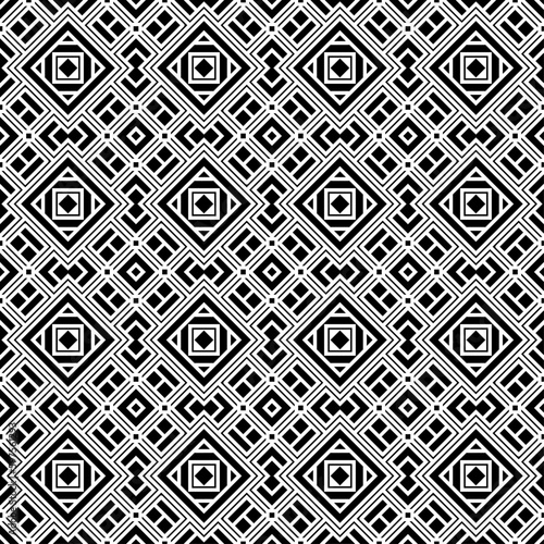 Vector seamless models. Modern stylish texture. Composition from regularly repeating geometrical element. Monochrome, simple. Vector illustrations.