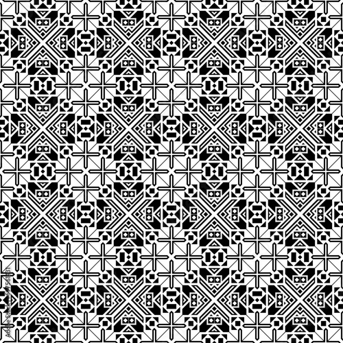 Vector seamless models. Modern stylish texture. Composition from regularly repeating geometrical element. Monochrome, simple. Vector illustrations.
