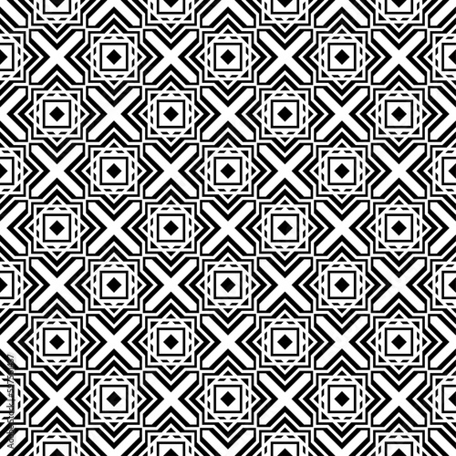 Vector seamless models. Modern stylish texture. Composition from regularly repeating geometrical element. Monochrome, simple. Vector illustrations.