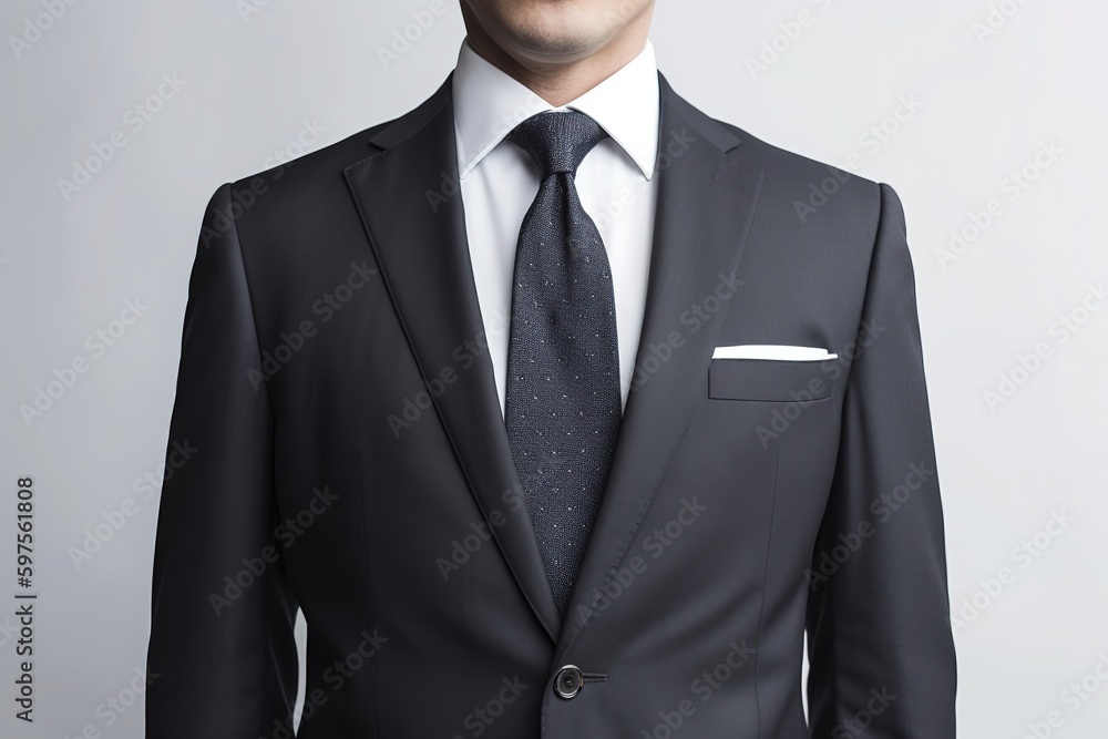 A businessman in a suit on a white background is isolated. A businessman in a suit on a white background is isolated.