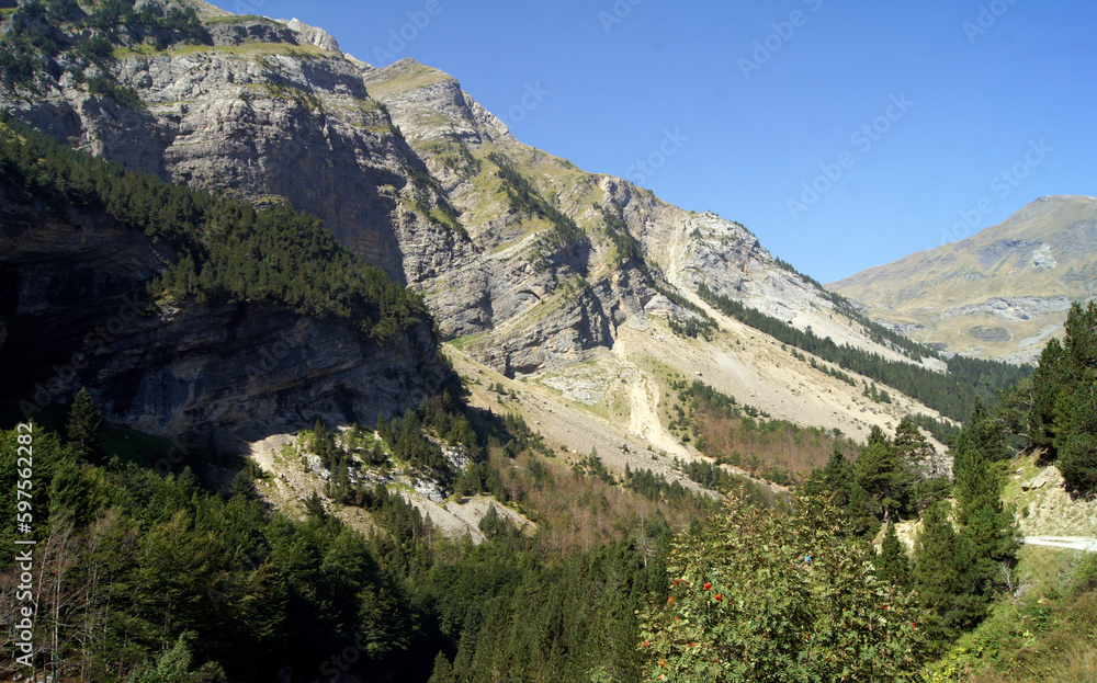 Landscape of Gavarnie, Hautes Pyrenees, France