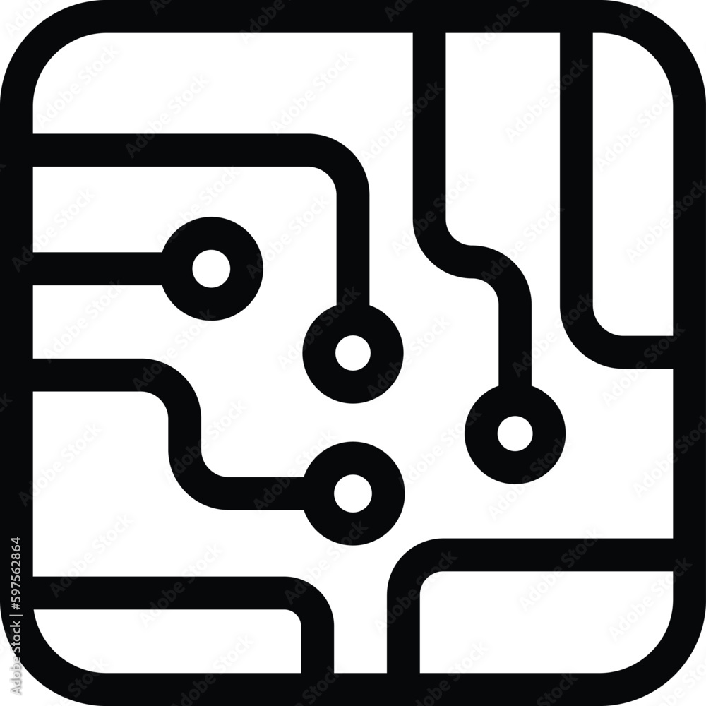 electronic circuit icon, circuit board vector electronic circuit icon, circuit board vector