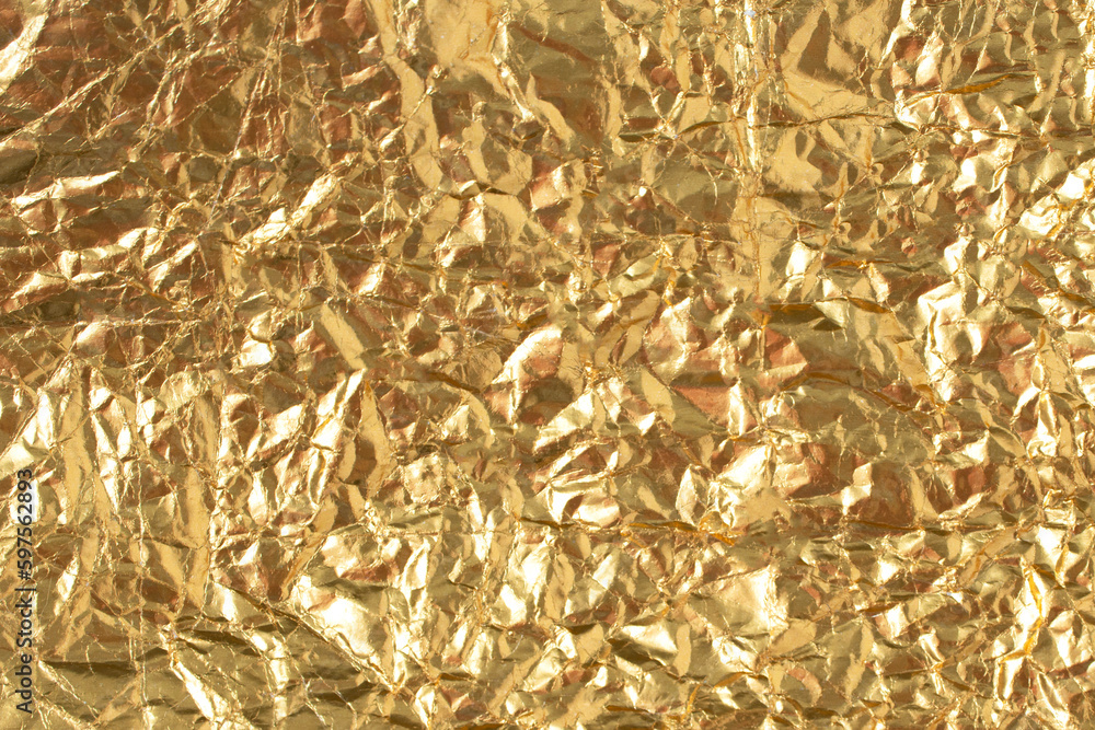Creative background crumpled gold paper. Minimal art concept. Creative background crumpled gold paper. Minimal art concept.