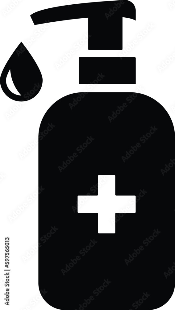 hand sanitizer or washing alcohol gel icon vector hand sanitizer or washing alcohol gel icon vector
