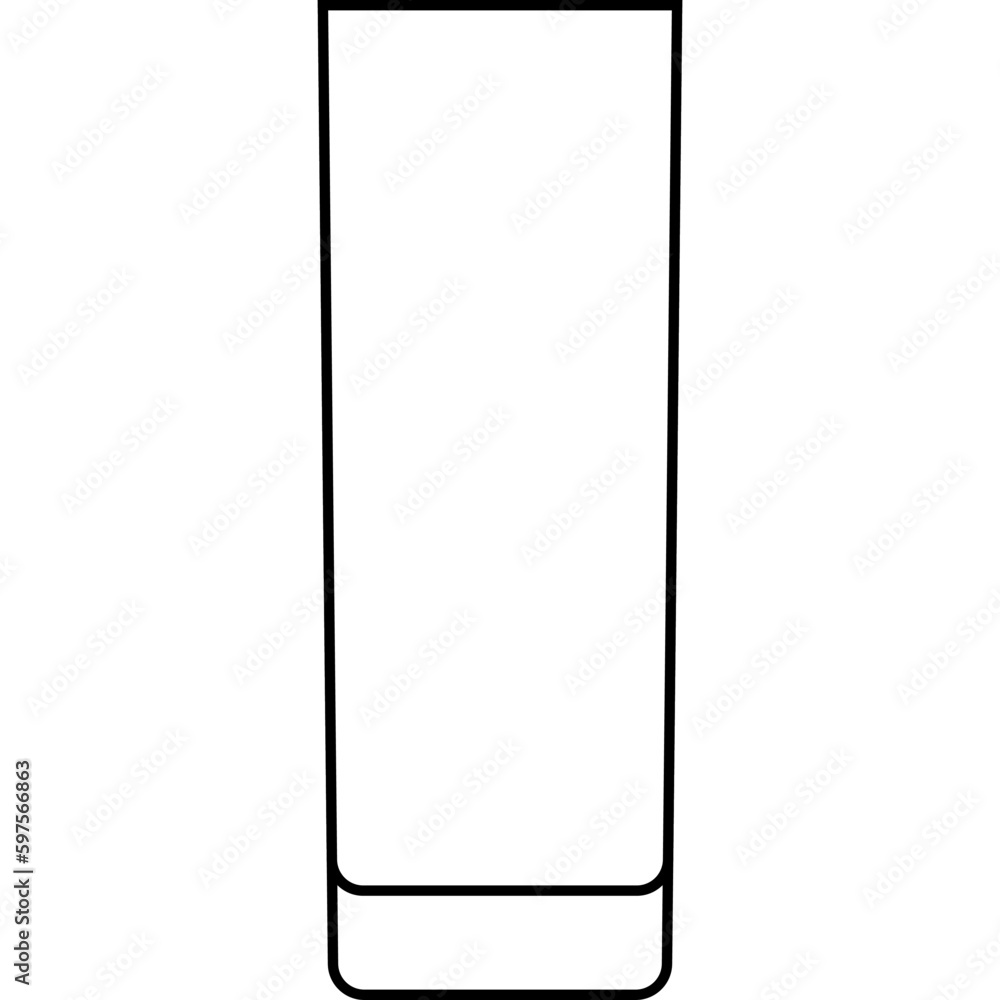 Highball glass icon, cocktail glass name related vector