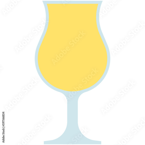 Poco Grande glass icon, cocktail glass name related vector