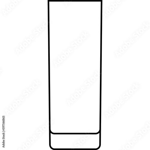 Highball glass icon, cocktail glass name related vector