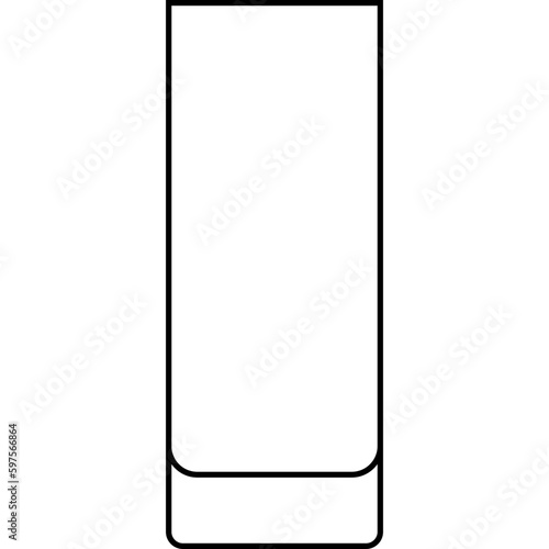 Collins glass icon, cocktail glass name related vector