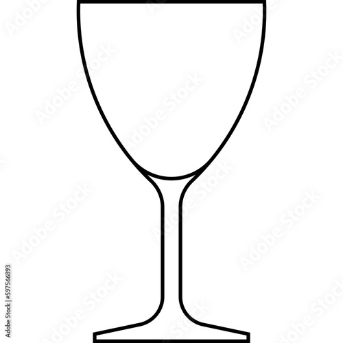 Nick and Nora glass icon, cocktail glass name related vector