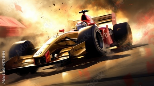 Racing Game Art Wallpaper Background