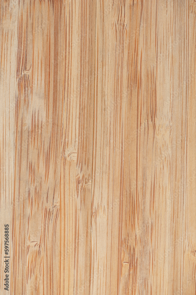 Fototapeta premium Bamboo wood texture surface clean plain closeup beige pattern empty