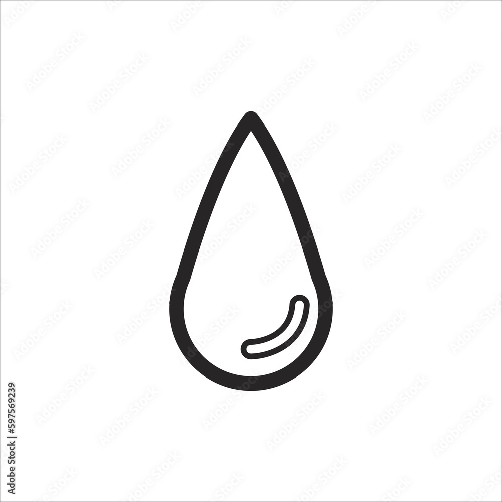 Water drop line icon, outline vector sign, linear style pictogram isolated on white. Symbol, logo illustration. Editable stroke. Pixel perfect vector graphic Water drop line icon, outline vector sign, linear style pictogram isolated on white. Symbol, logo illustration. Editable stroke. Pixel perfect vector graphic