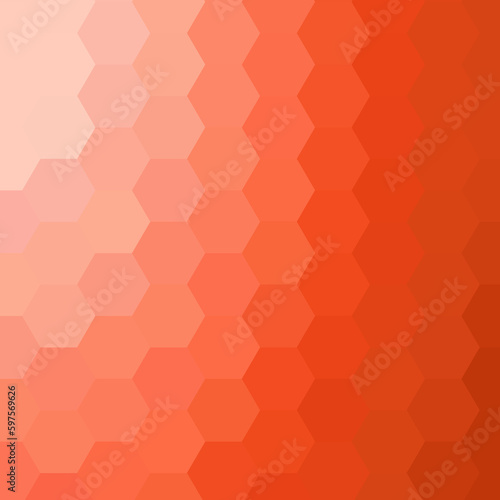 Red hexagon - geometric background. Vector illustration, fully editable, you can change the shape and color. eps 10