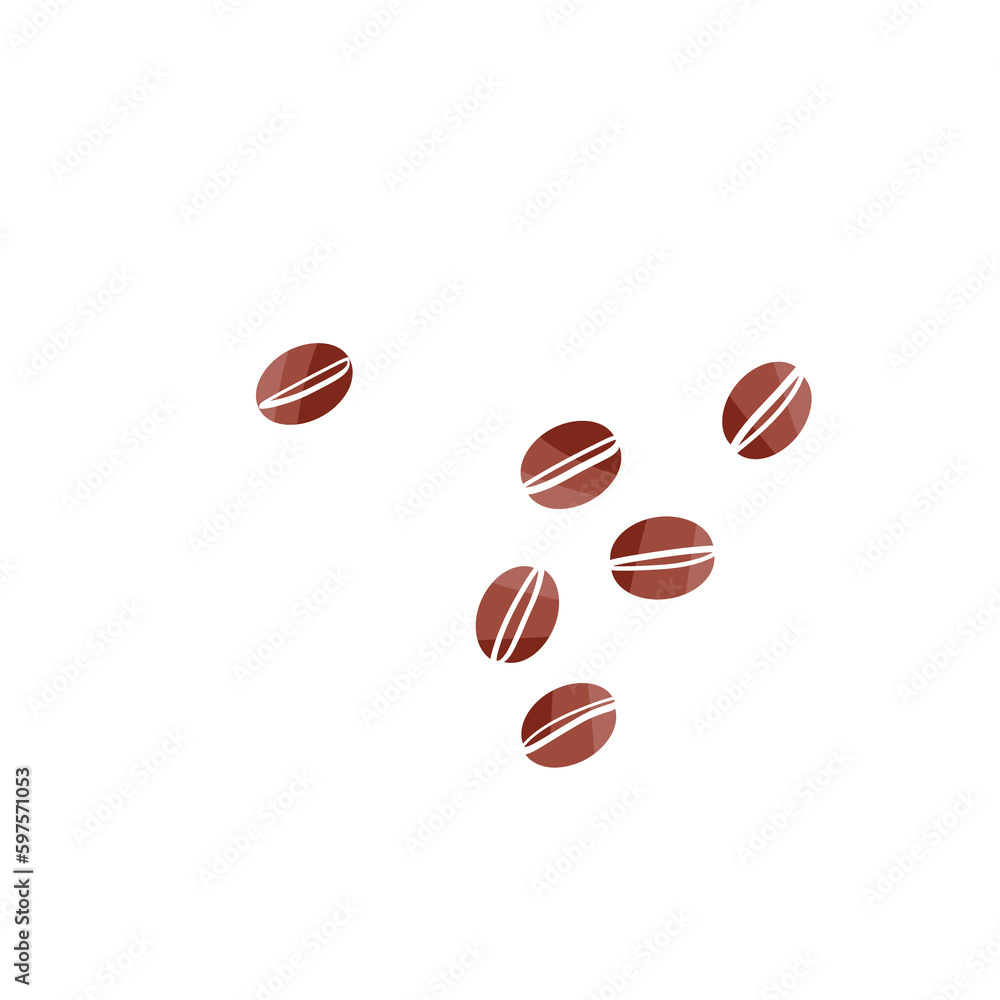 coffee beans isolated on transparent background coffee beans isolated on transparent background