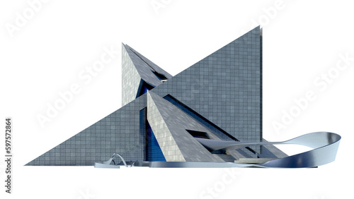 Futuristic Pyramidal Architecture