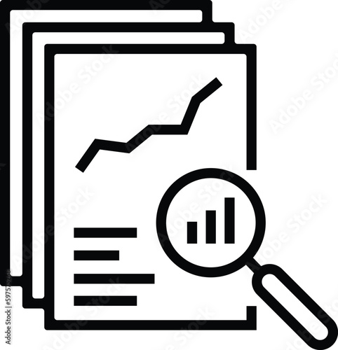 review audit, overview risk icon, verification business icon vector